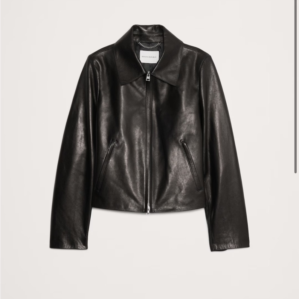 Banana Republic MINIMALIST LEATHER JACKET